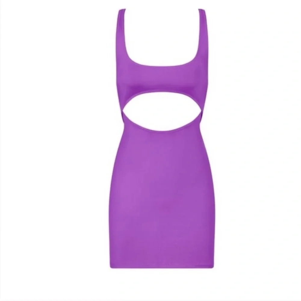 NWT Skims Recycled Swim Cut Out Tank Dress in PINK